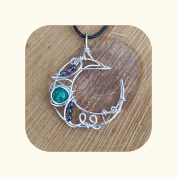 Wisior Luna Wire Wrapping - obrazek 10