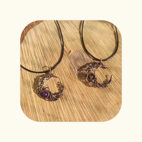 Wisior Luna Wire Wrapping - obrazek 3