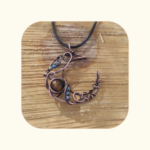 Wisior Luna Wire Wrapping - obrazek 6