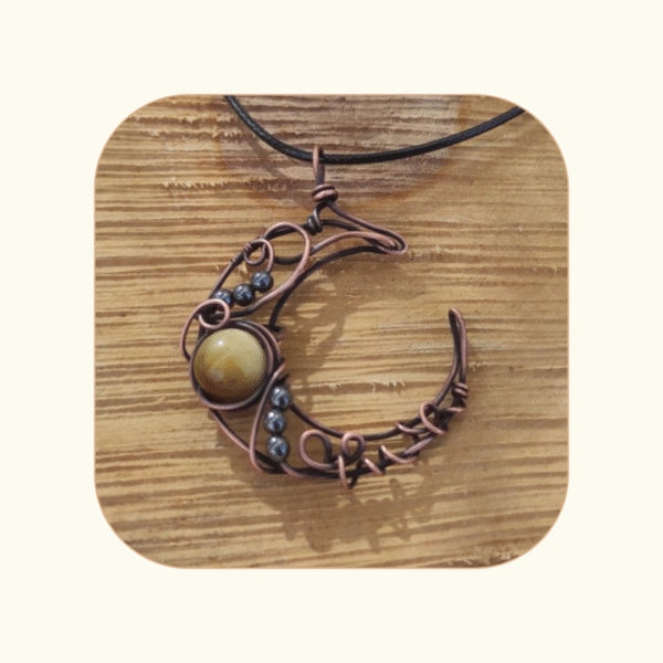 Wisior Luna Wire Wrapping - obrazek 4