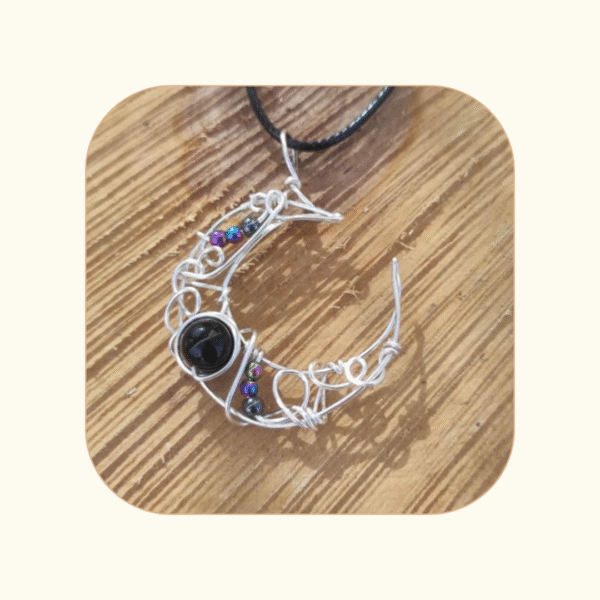 Wisior Luna Wire Wrapping - obrazek 9
