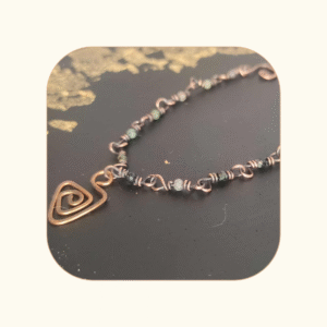 Bransoletka SPIRALA ŻYCIA Szmaragd