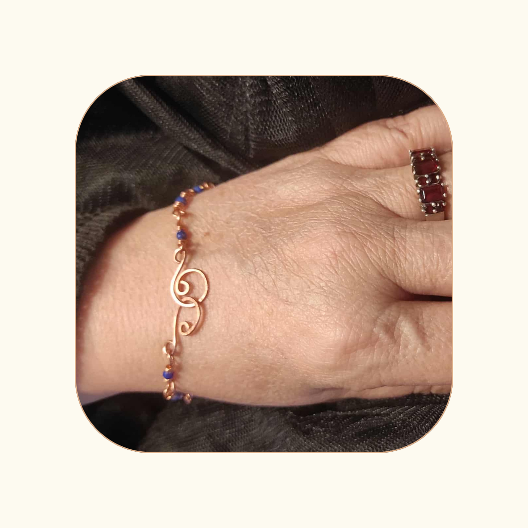 Bransoletka SPIRALA ŻYCIA Lapis Lazuli - obrazek 5