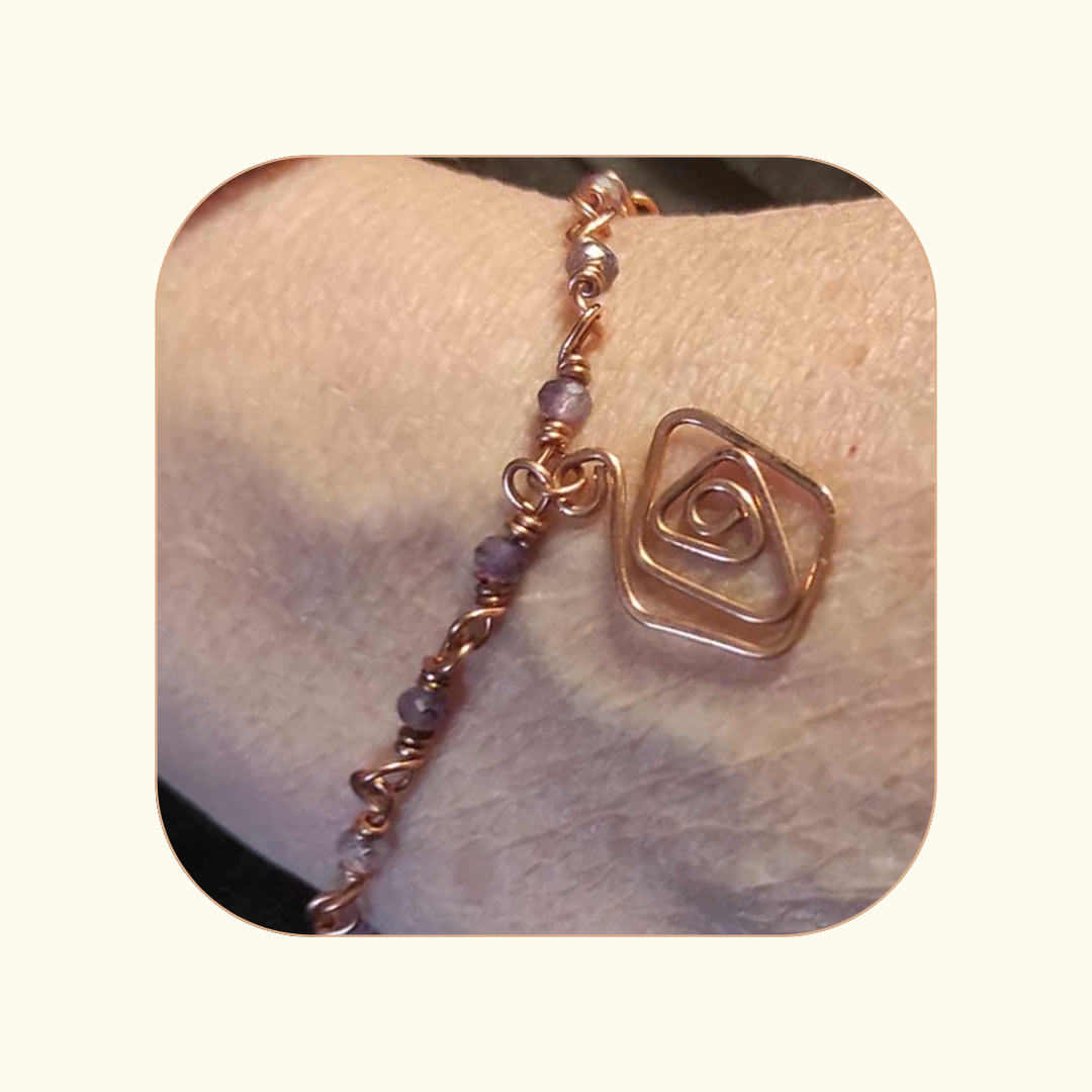 Bransoletka SPIRALA ŻYCIA Ametyst - obrazek 2