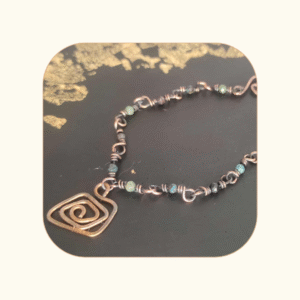 Bransoletka SPIRALA ŻYCIA Chryzokola