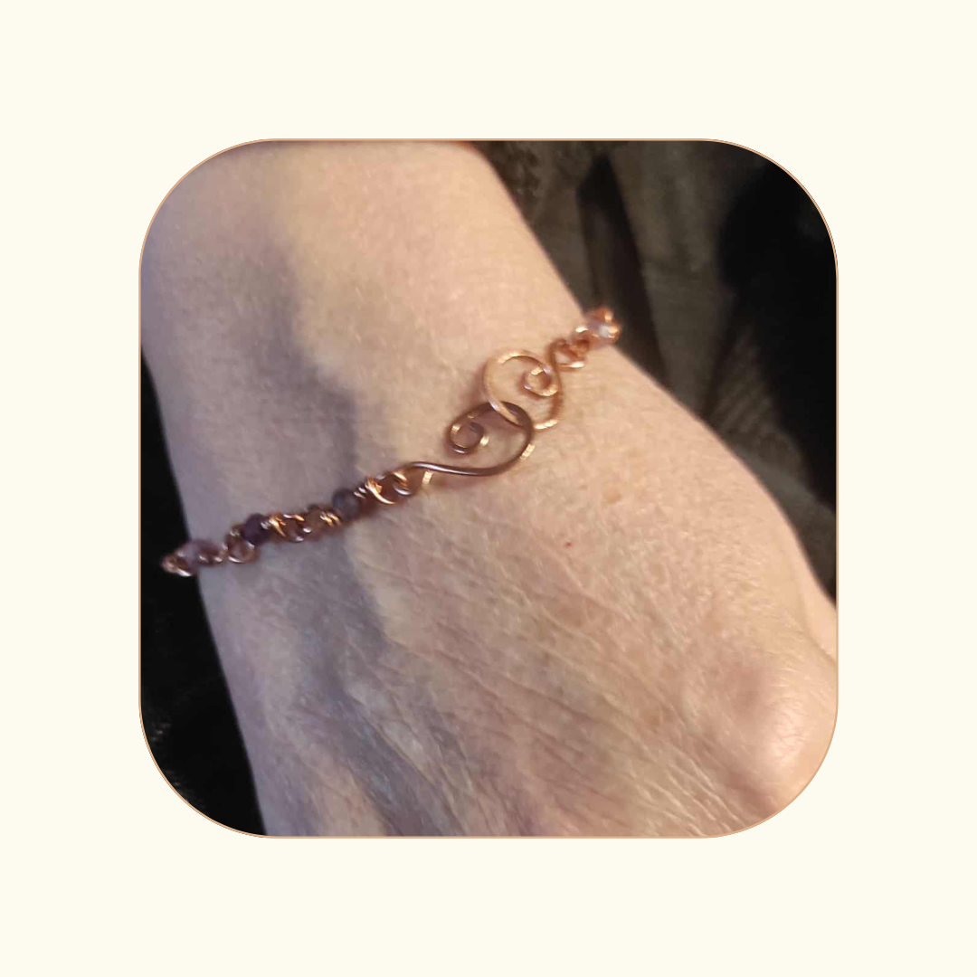 Bransoletka SPIRALA ŻYCIA Ametyst - obrazek 3