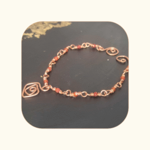 Bransoletka SPIRALA ŻYCIA Karneol