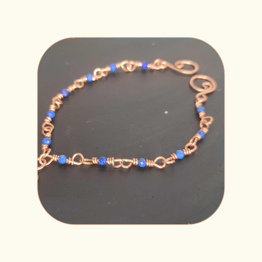 Bransoletka SPIRALA ŻYCIA Lapis Lazuli - obrazek 2