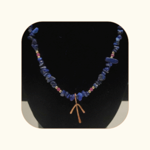 Odwaga, siła TIWAZ-Lapis lazuli, hematyt i rubin