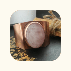 Bransoletka 50mm kwarc różowy