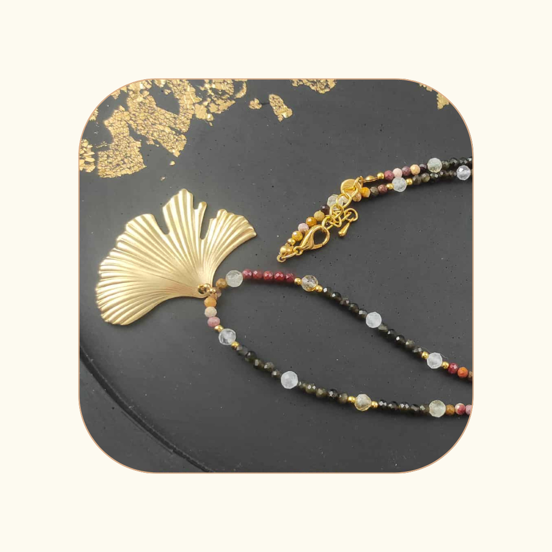 Moc natury - mokait, obsydian, kryształ górski, cytryn - obrazek 2