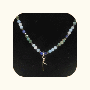 Intuicja, elastyczność LAGUZ-apatyt, akwamaryn, lapis lazulli. srebro