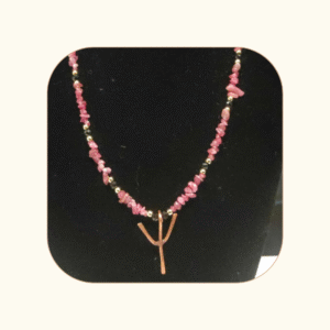 Ochrona ALGIZ-czarny i różowy turmalin