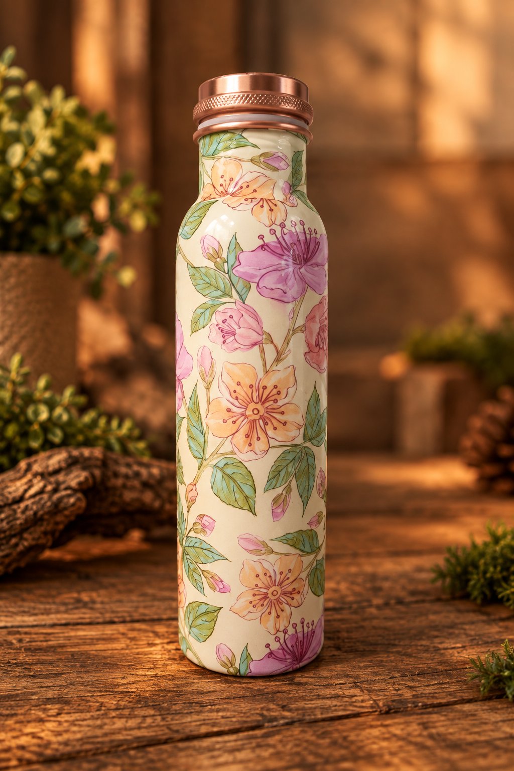 Butelka miedziana kwiat wiśni 950ml